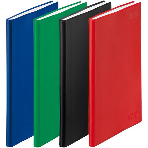 herlitz Taschenkalender Folie 2026, A7, farbig sortiert