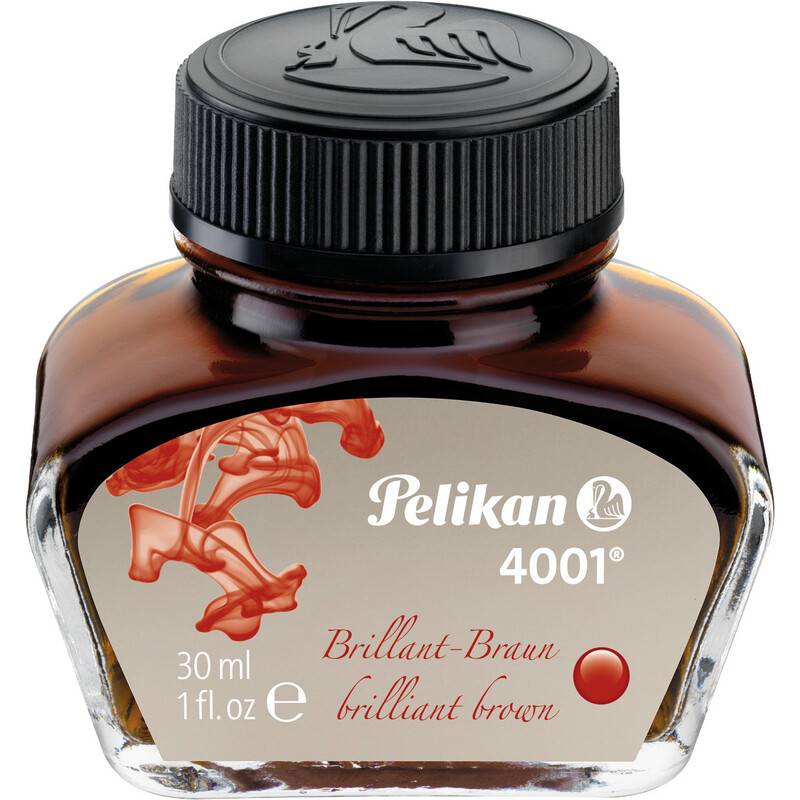 Pelikan Tinte 4001 im Glas, braun, Inhalt: 30 ml-0