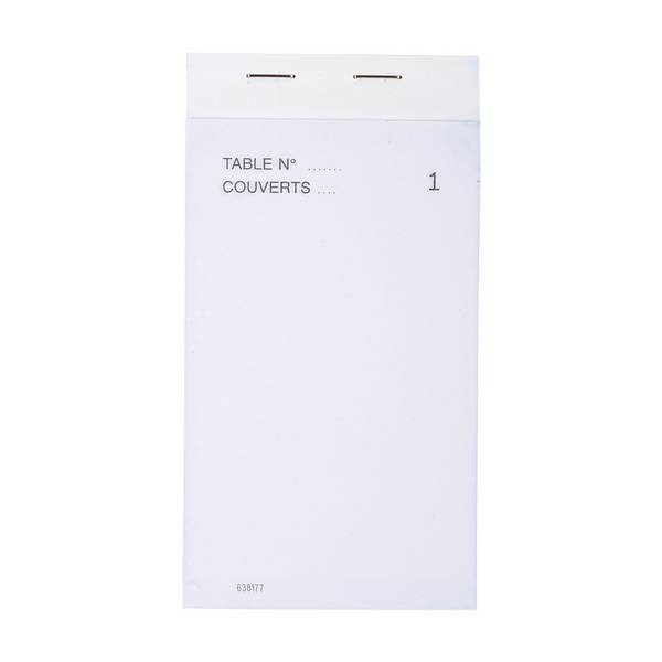 EXACOMPTA Bloc Maître d'Hôtel, 80 x 150 mm vertical, dupli