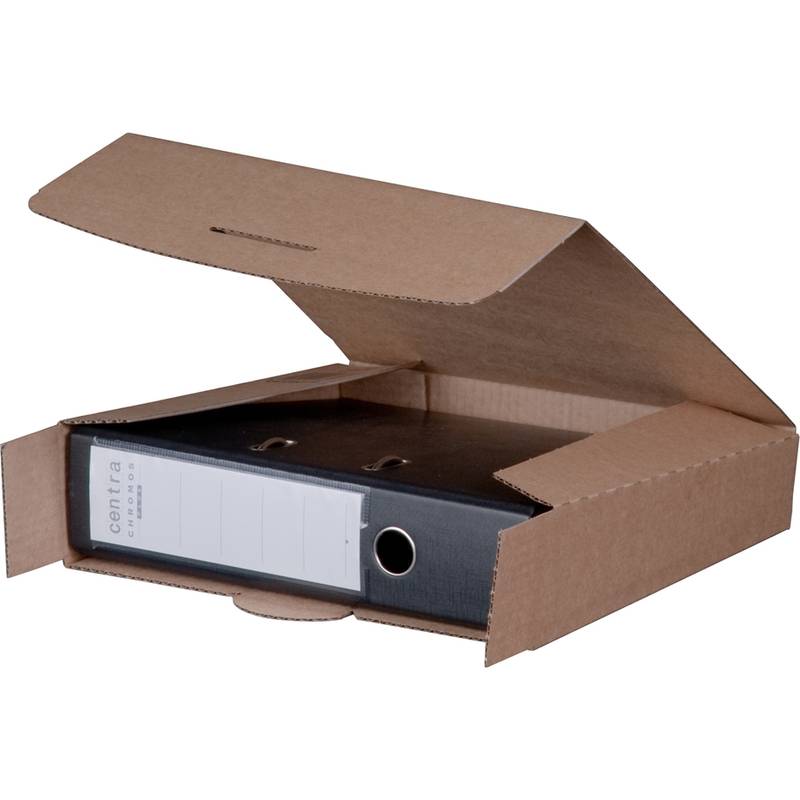 SMARTBOXPRO Ordner-Versandkarton, braun, (B)50 - 80 mm-0