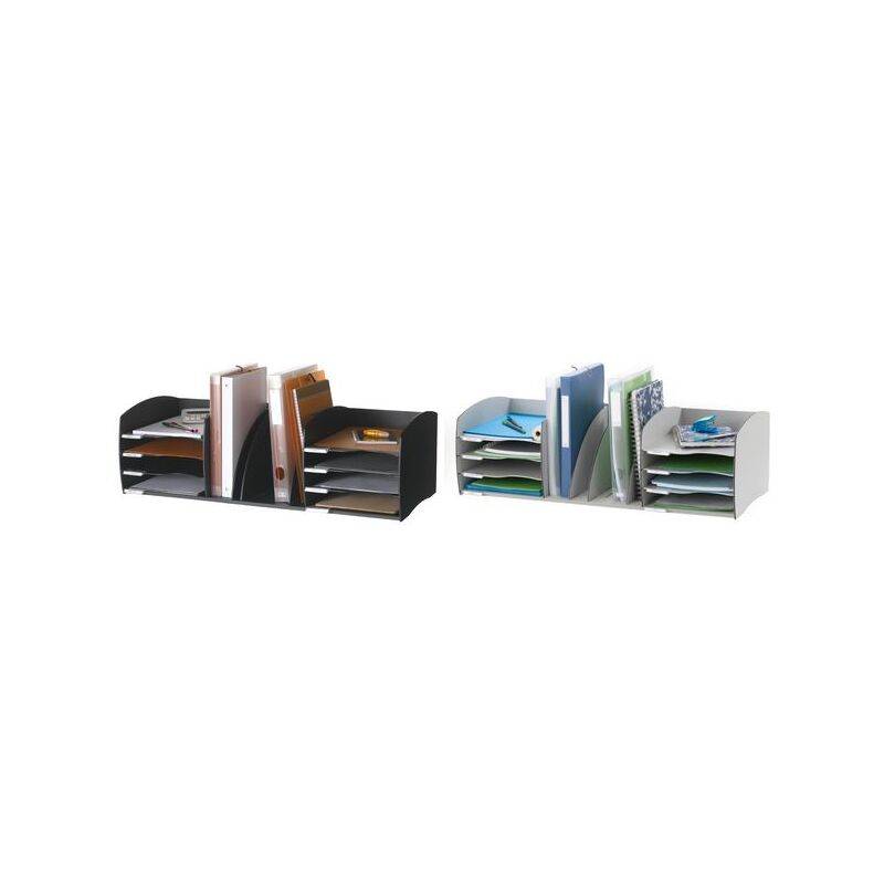 PAPERFLOW Ablagesystem XL, 8 Fächer, schwarz-0