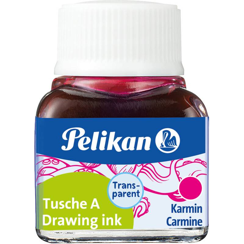 Pelikan Tusche A, Inhalt: 10 ml im Glas, karminrot (2)