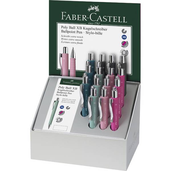 FABER-CASTELL Druckkugelschreiber POLY BALL XB, Display (5661411)