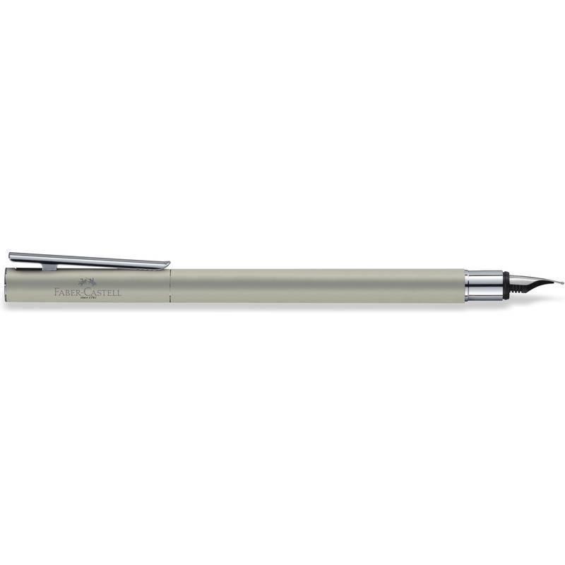 FABER-CASTELL Füllhalter NEO Slim Edelstahl, matt, EF-0