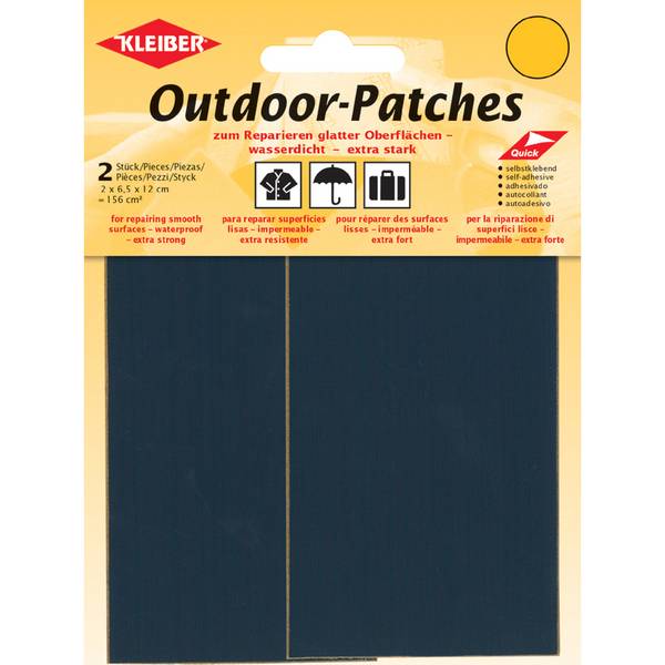 KLEIBER Outdoor-Patches, selbstklebend, 65 x 120 mm, blau