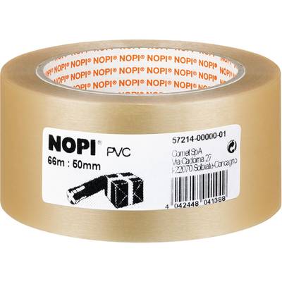 Nopi PVC 57214-00000-01 Packband  Transparent (L x B) 66 m x 50 mm 1 St.