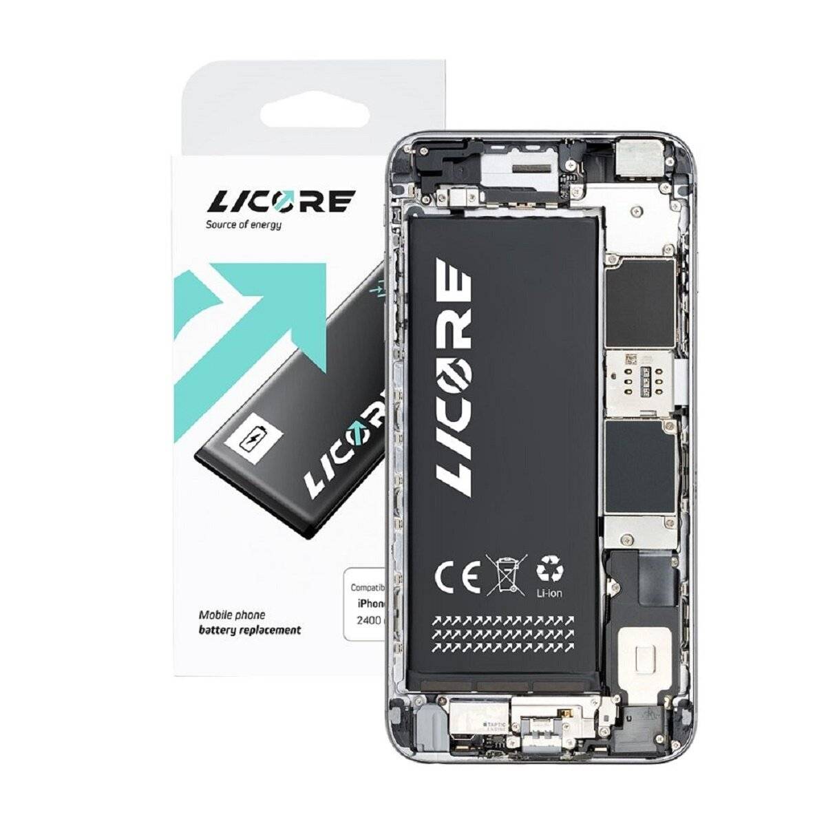Licore Akku Ersatz kompatibel mit iPhone XR 2942 mAh Li-lon Austausch Batterie Accu-2