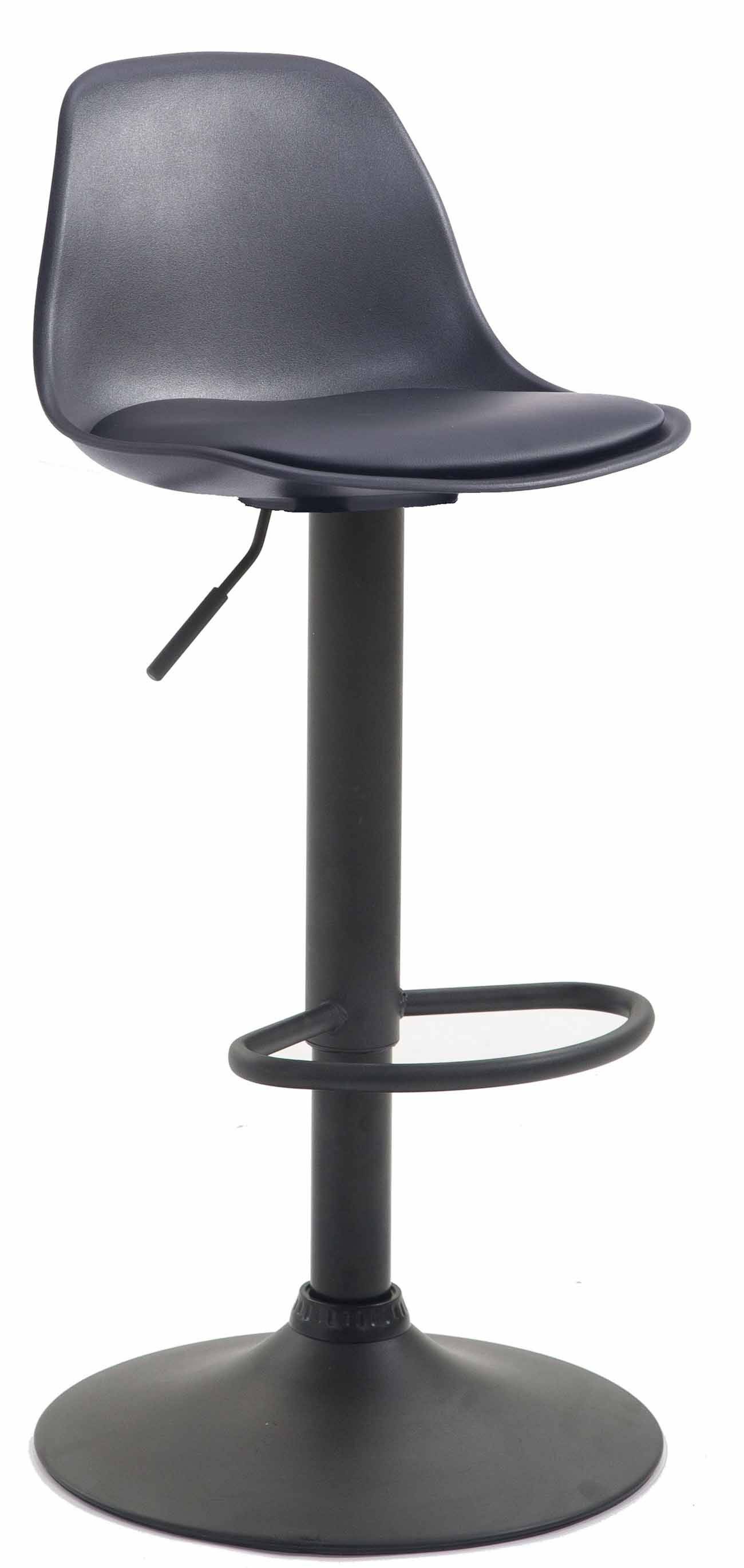 Barhocker Kiel Kunstleder schwarz schwarz-0