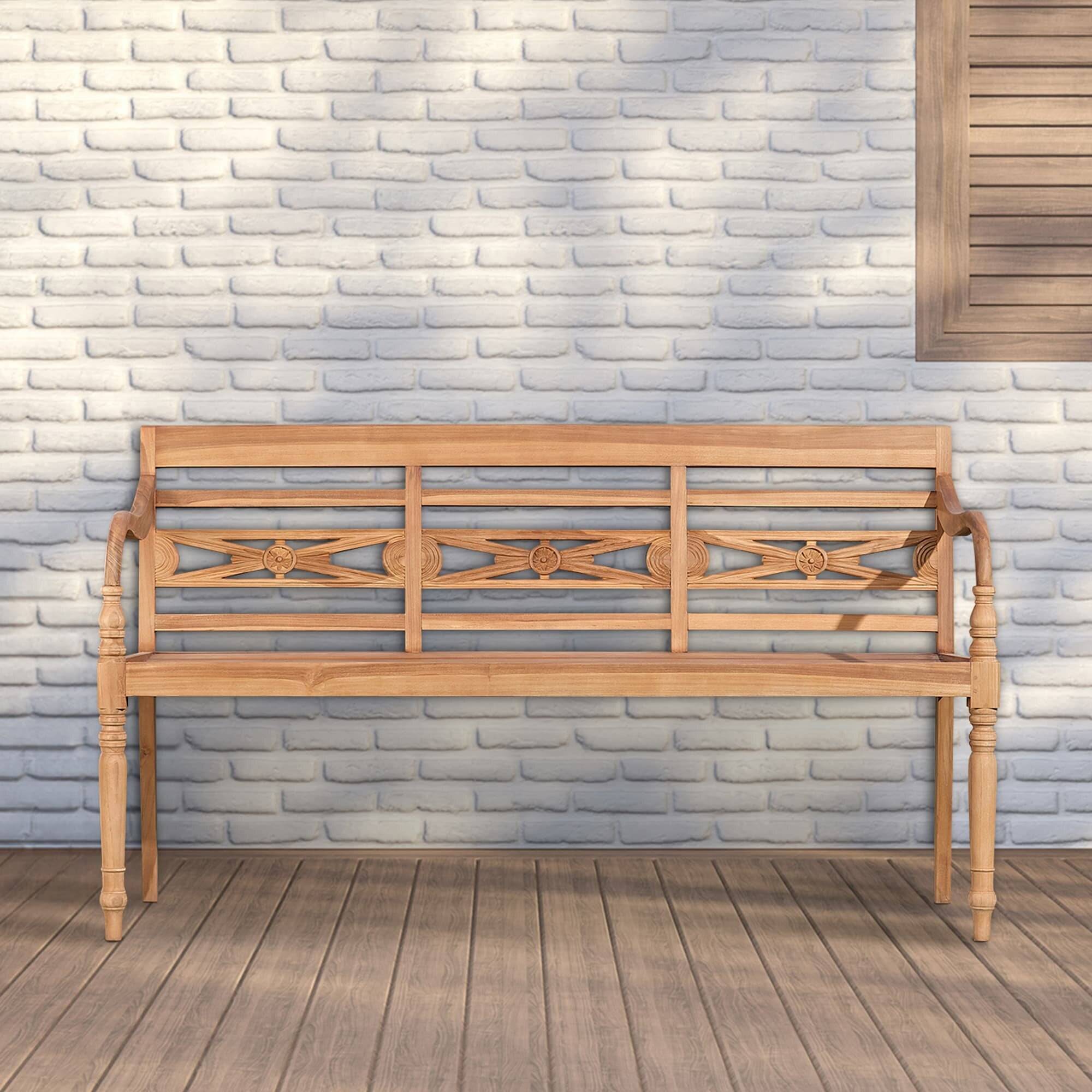 Teakbank Maryland V2 150 cm teak-2