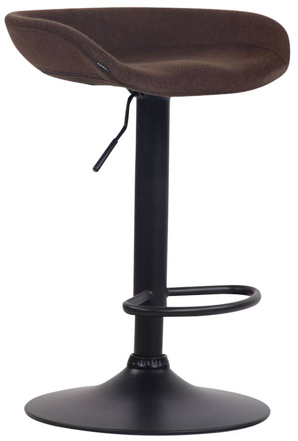 Barhocker Anaheim Filz schwarz braun