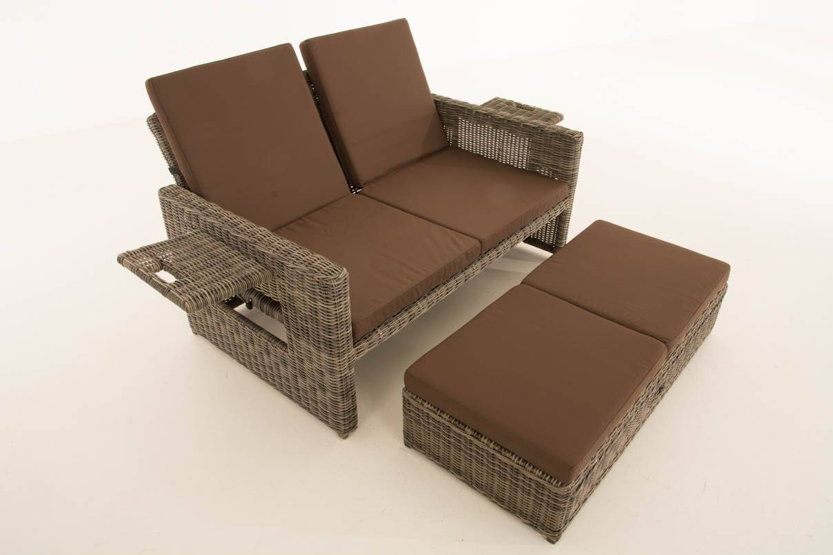 Sofa Ancona Terrabraun 5mm grau-meliert-1