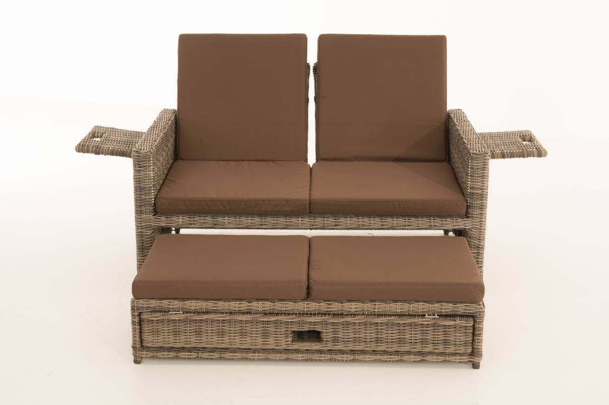 Sofa Ancona Terrabraun 5mm grau-meliert-2
