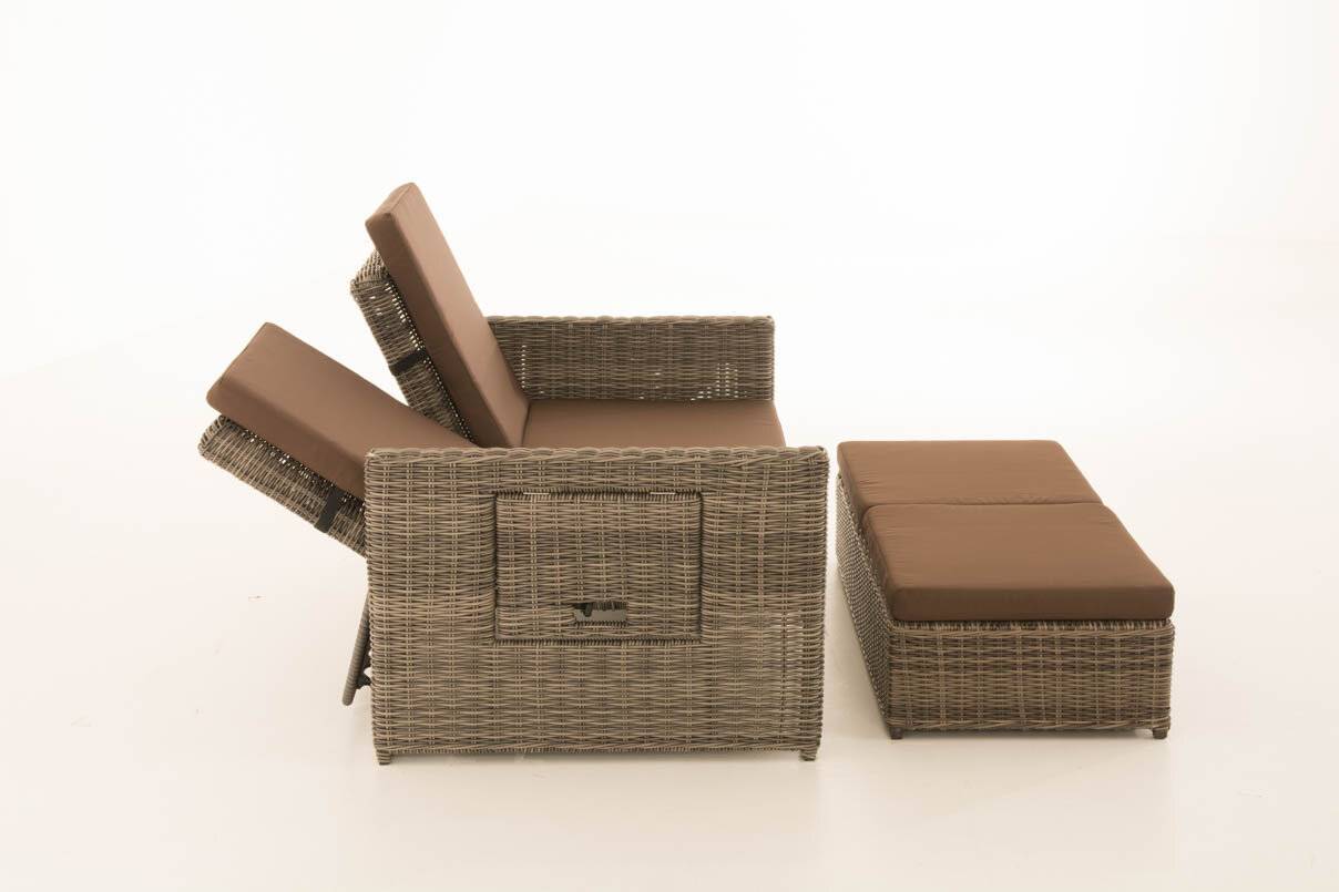 Sofa Ancona Terrabraun 5mm grau-meliert-3