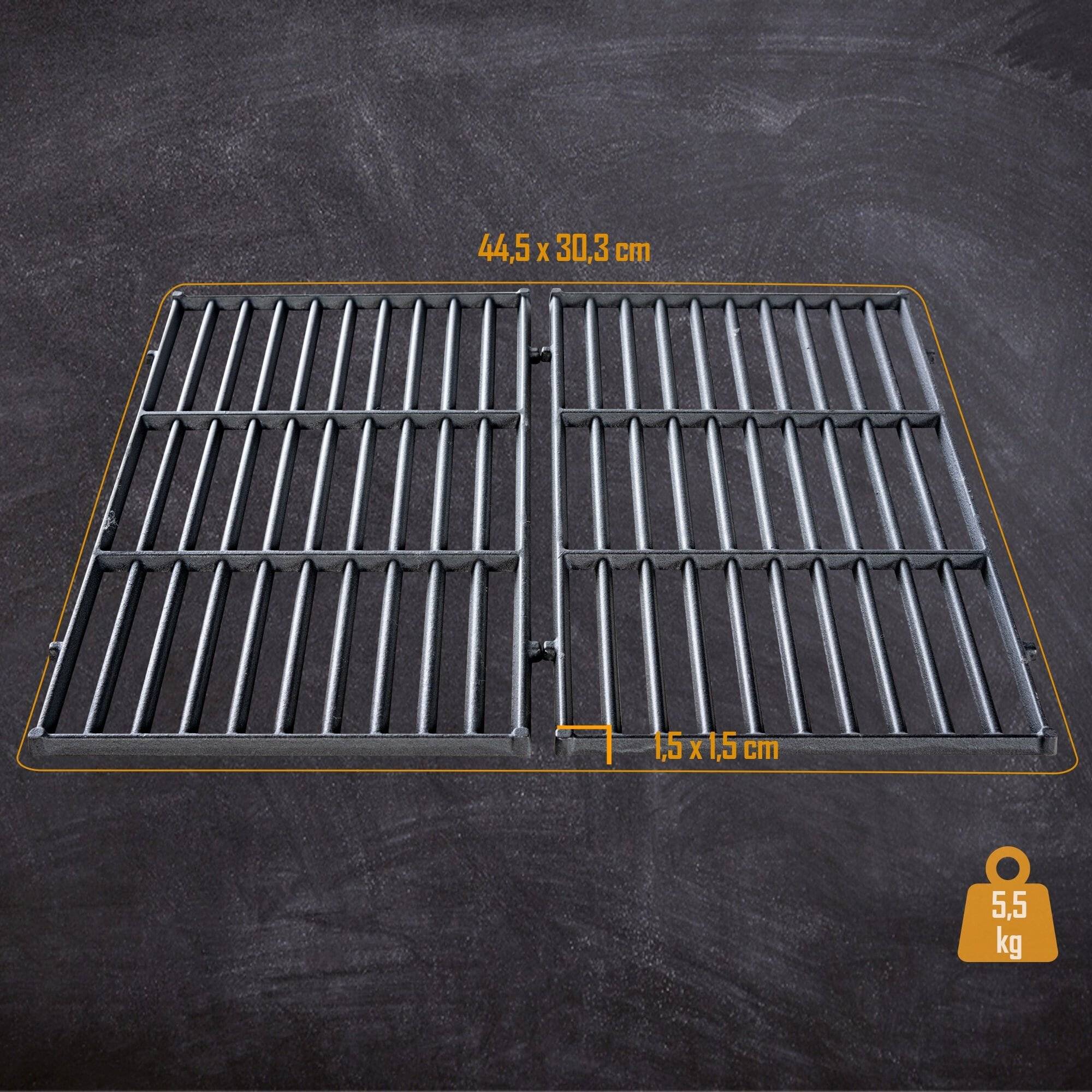 Grillrost Set 44,5x30,3 cm schwarz-1