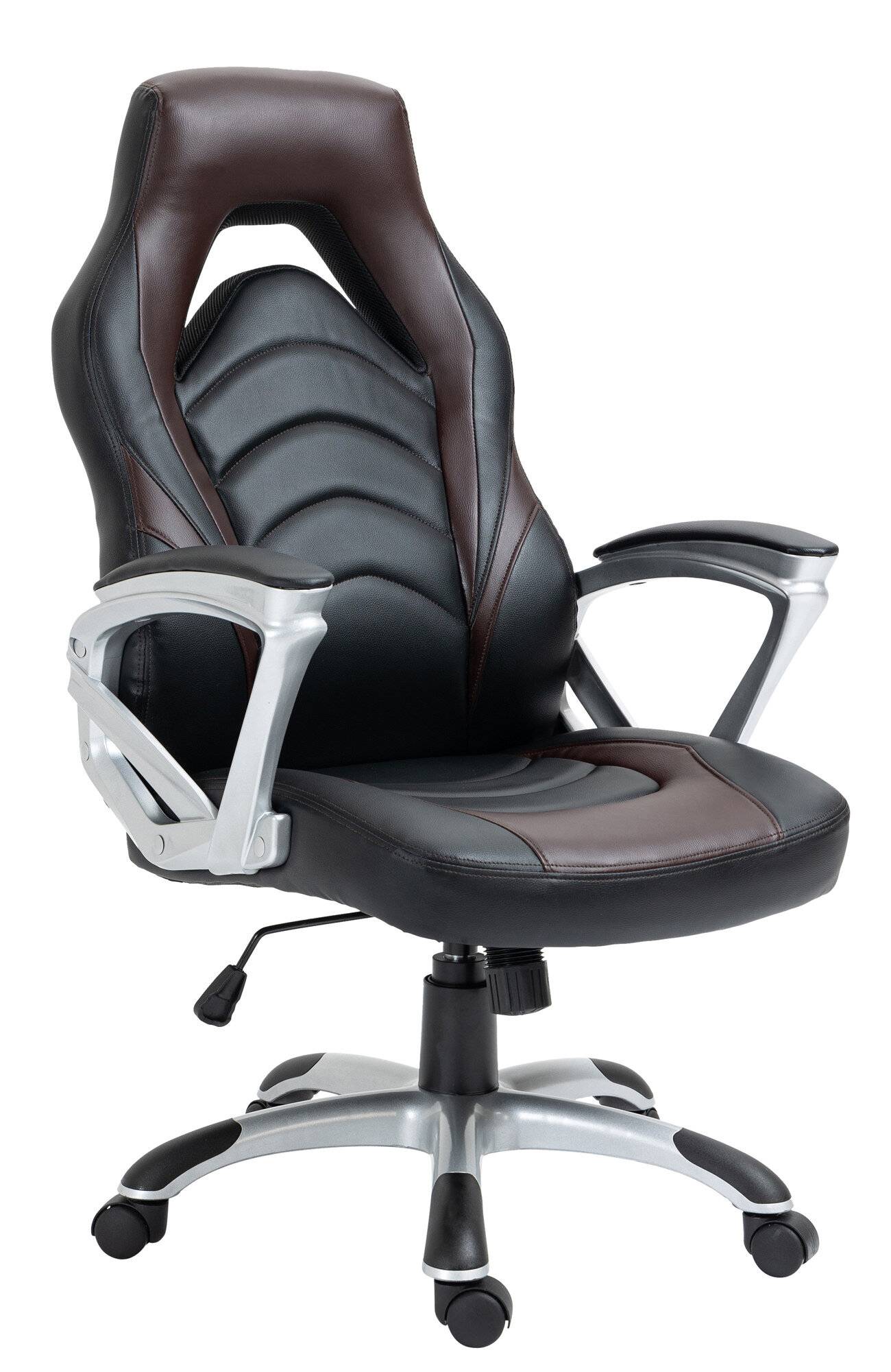 Bürostuhl Foxton Kunstleder schwarz/braun-0