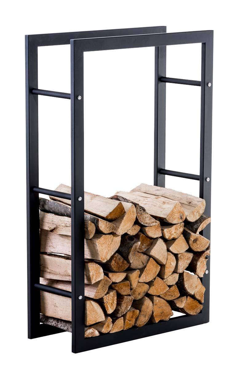 Kaminholzständer Keri V3 25x60x100 schwarz-0