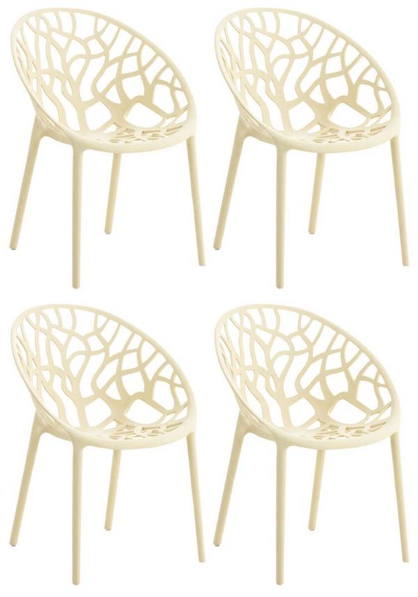 4er Set Stuhl Hope creme