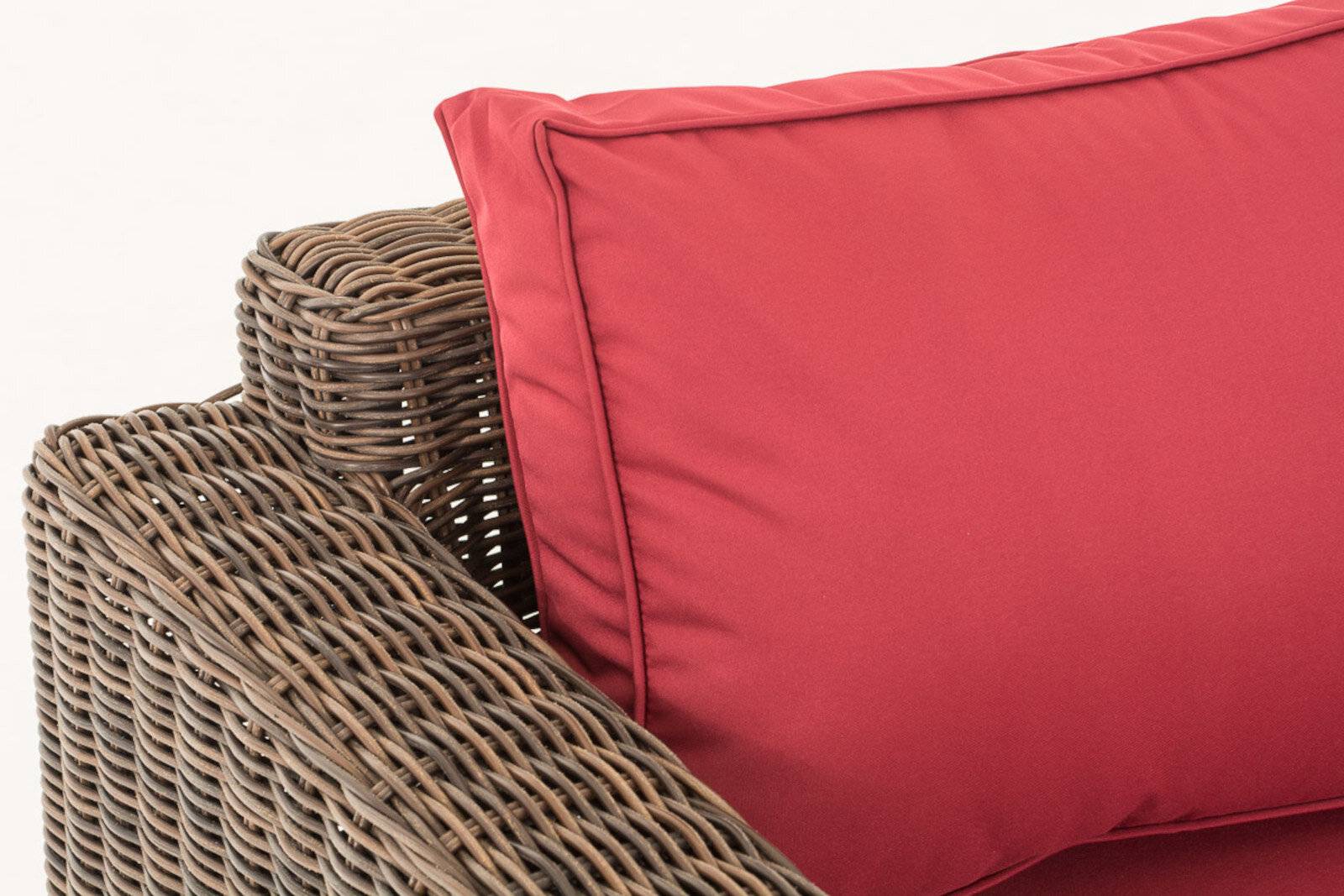 3er-Sofa Bilbao / Madeira Rubinrot braun-meliert-1