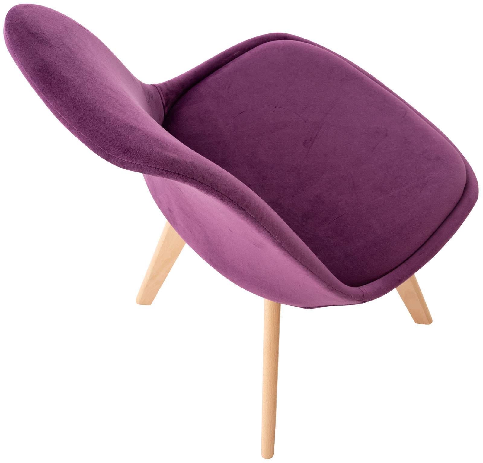 Stuhl Linares Samt lila-3