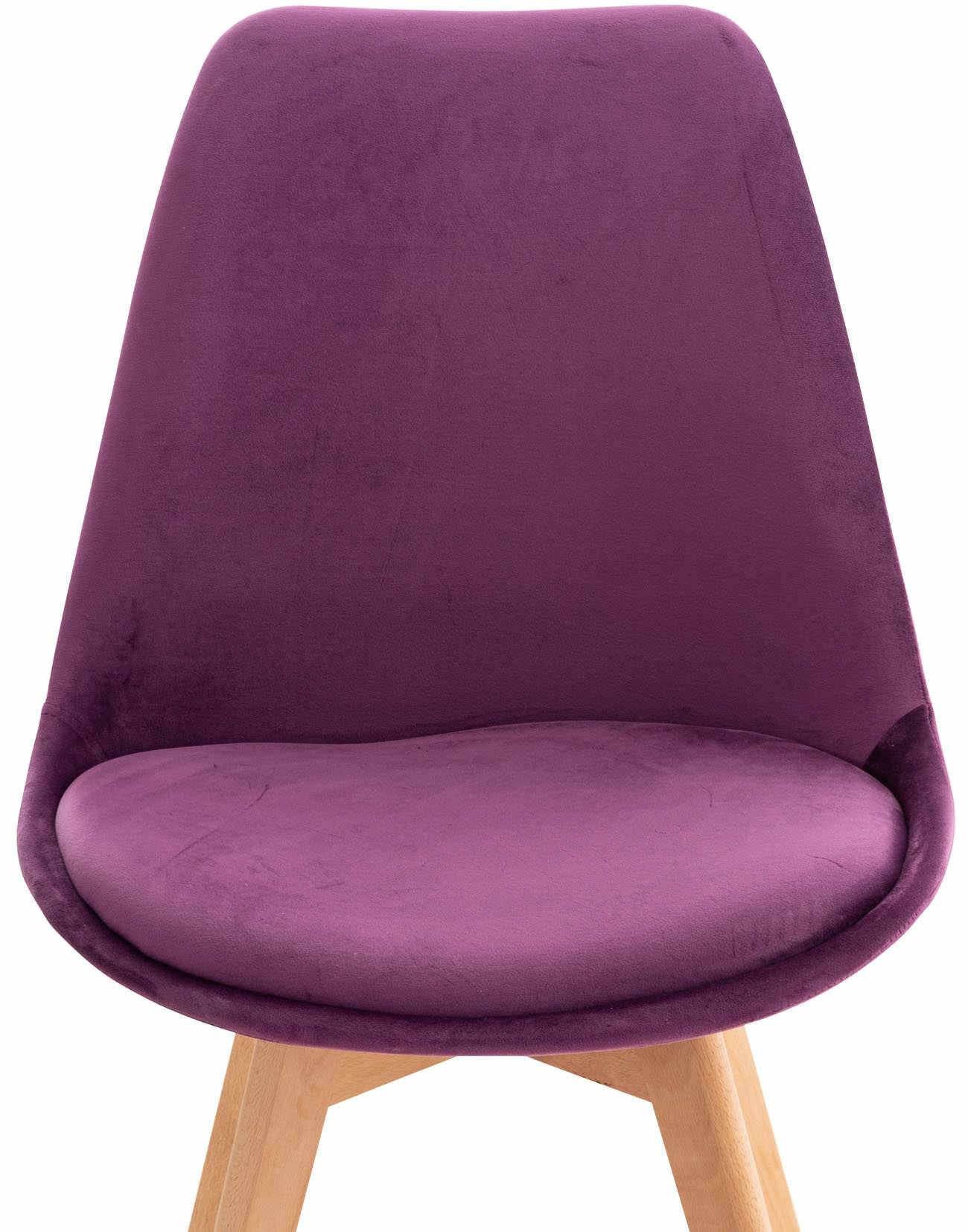 Stuhl Linares Samt lila-4