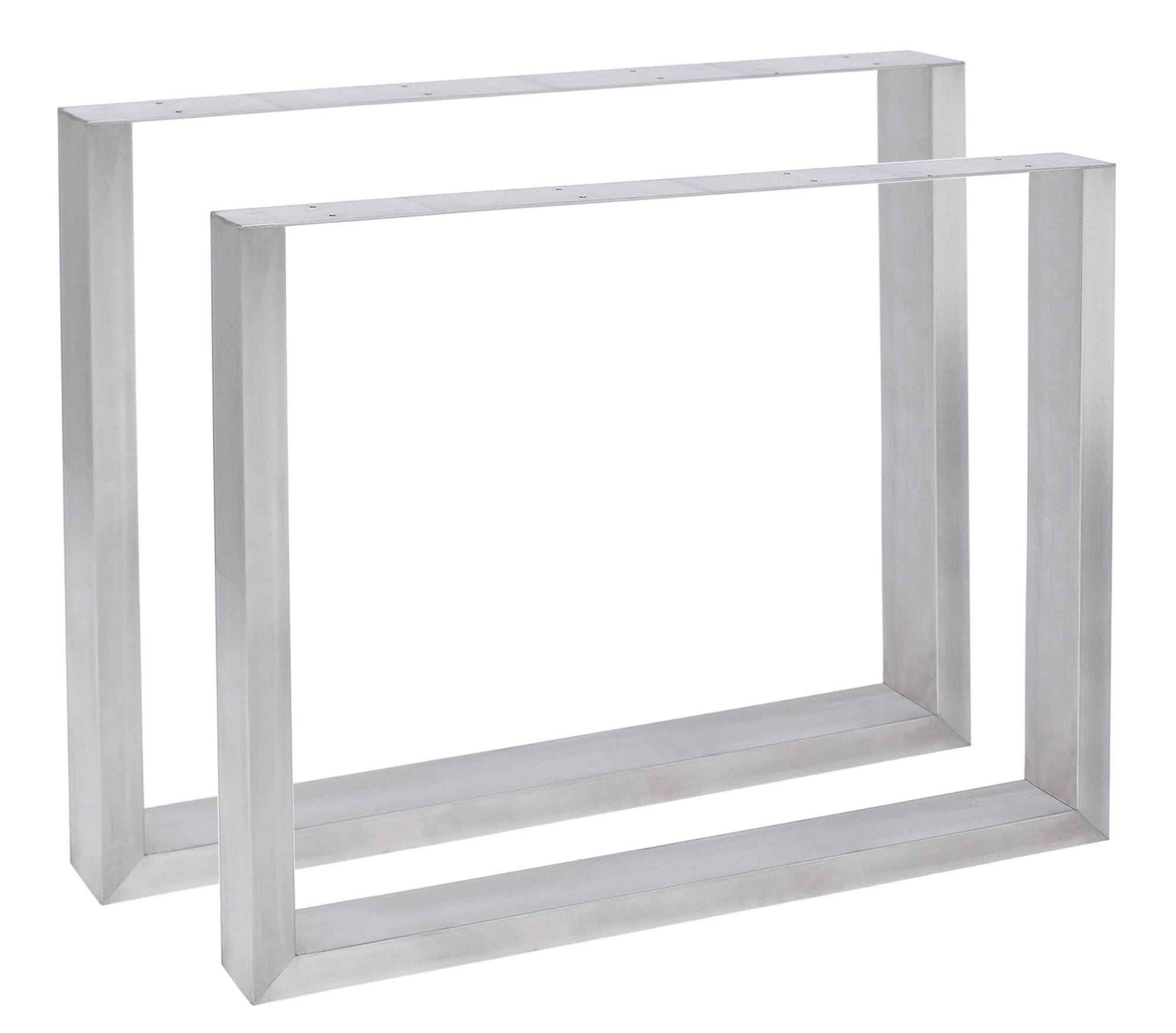 2x Tischbeine Velden 90 cm edelstahl-0