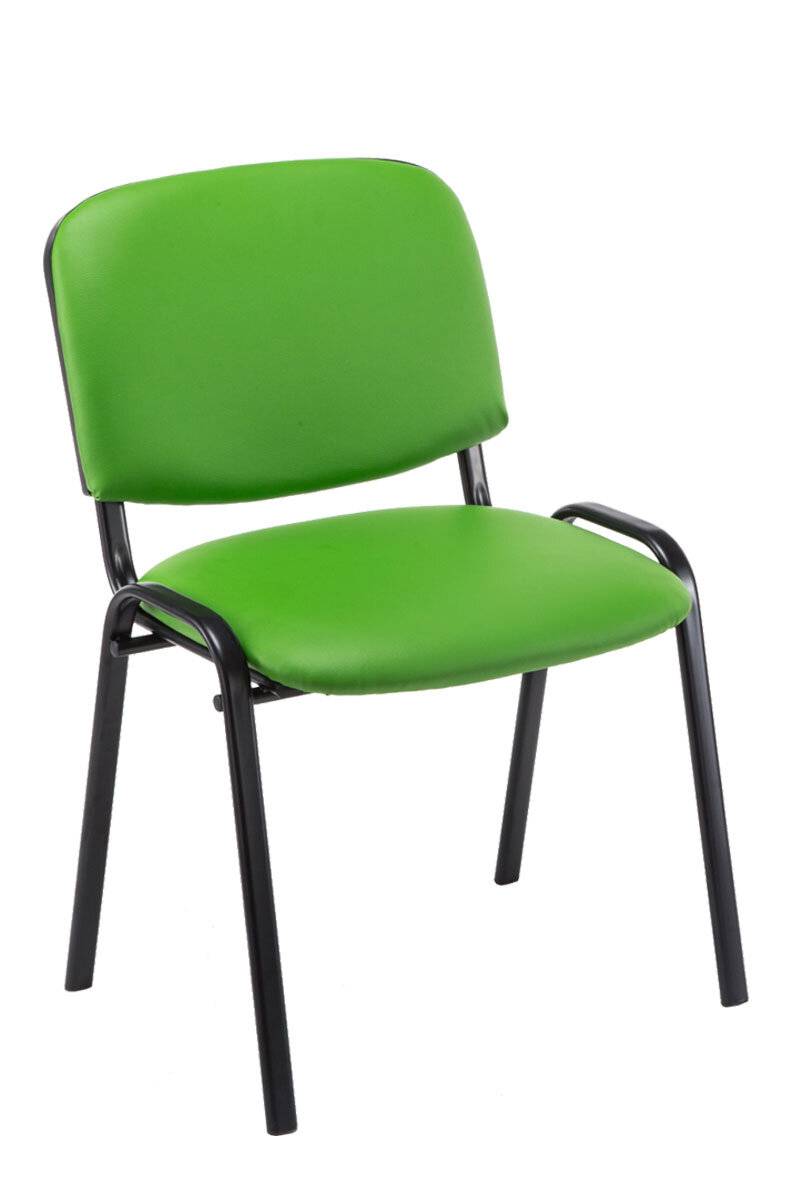 4er Set Besucherstuhl Ken Kunstleder grün-1
