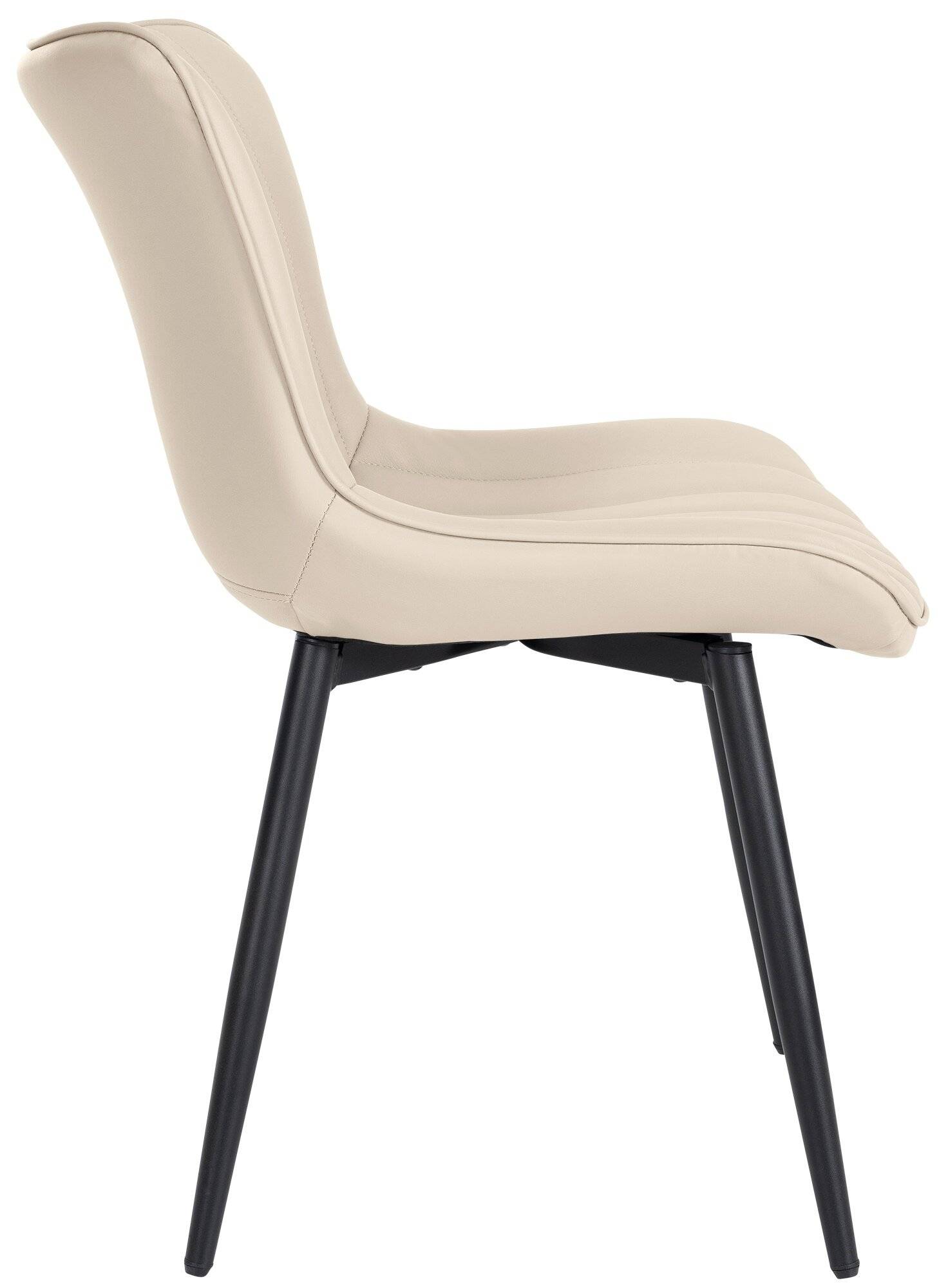 Stuhl Largo Kunstleder creme-3
