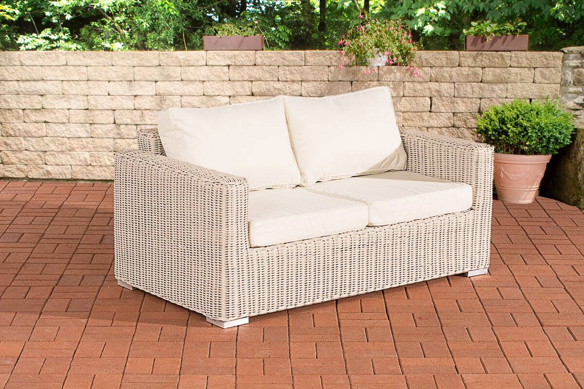 2er-Sofa Bilbao / Madeira Cremeweiss perlweiß-0