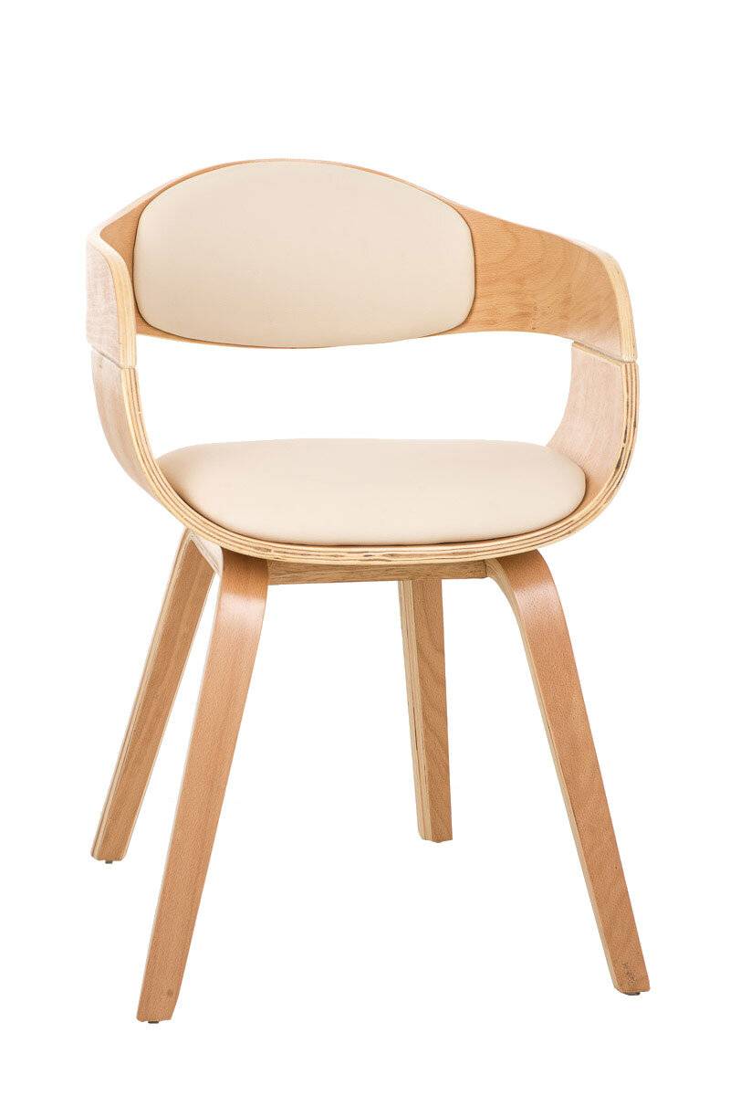 Besucherstuhl Kingston natura/creme-0