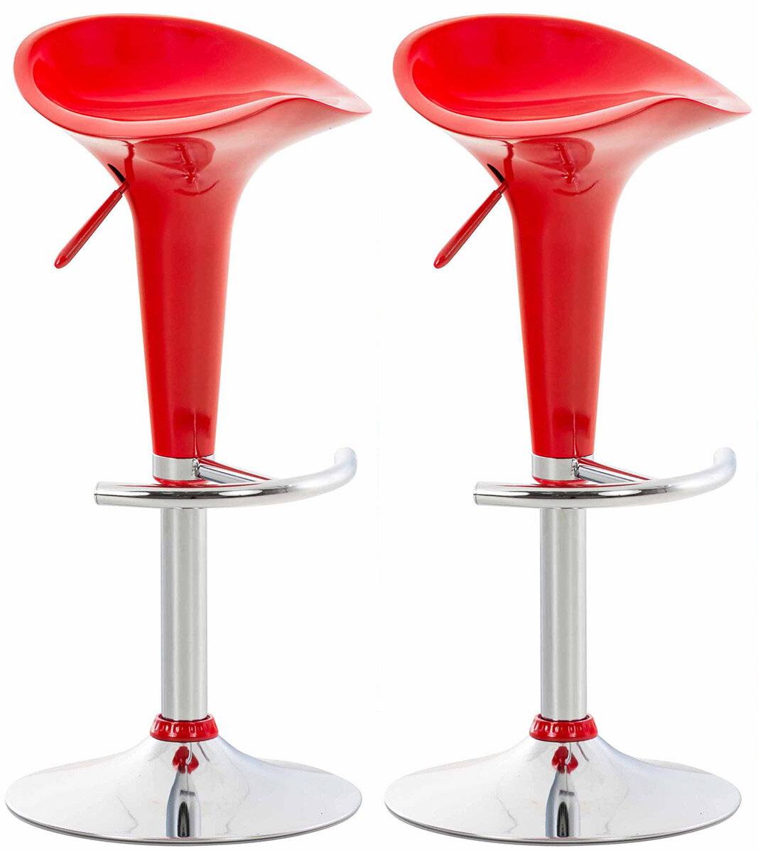 2er Set Barhocker Saddle rot-0