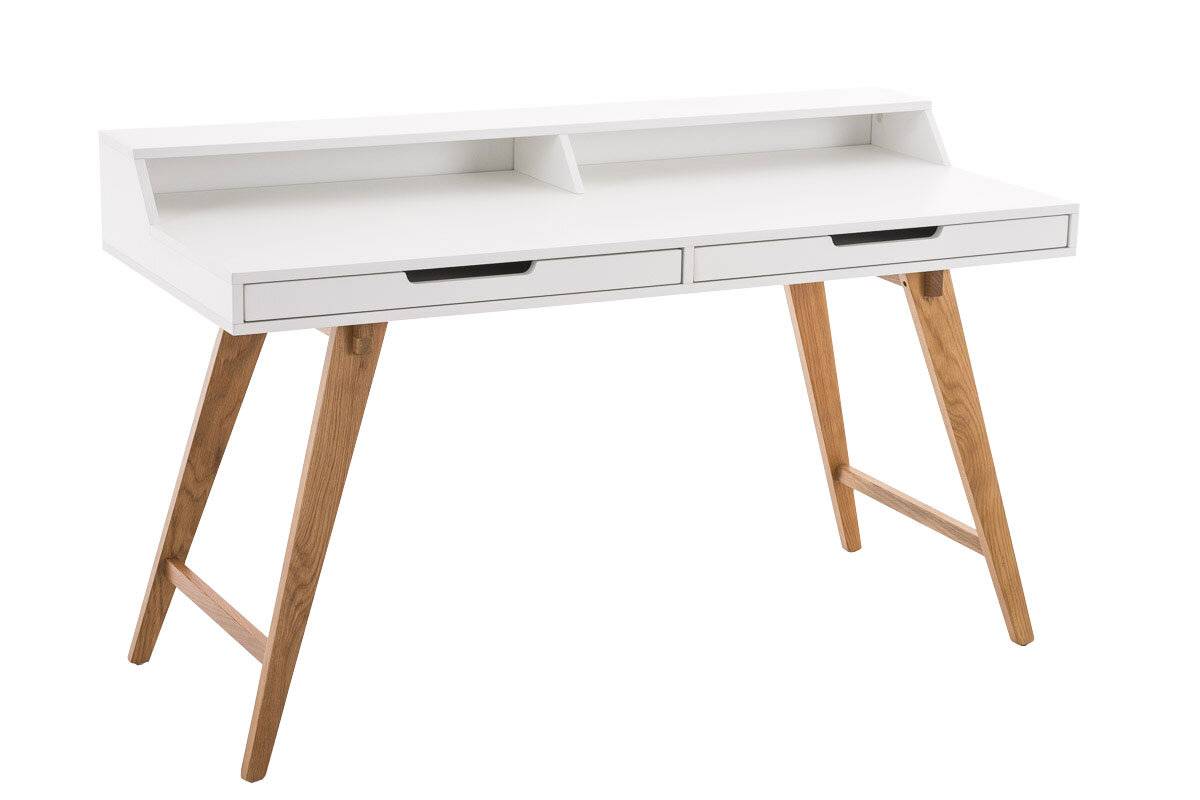 Schreibtisch Eaton 140 cm weiß-0