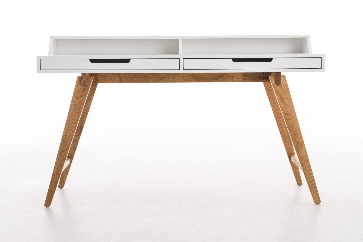 Schreibtisch Eaton 140 cm weiß-1
