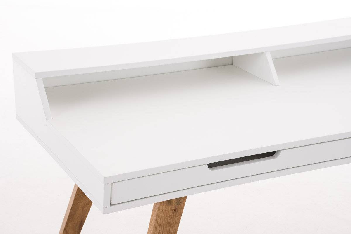 Schreibtisch Eaton 140 cm weiß-4