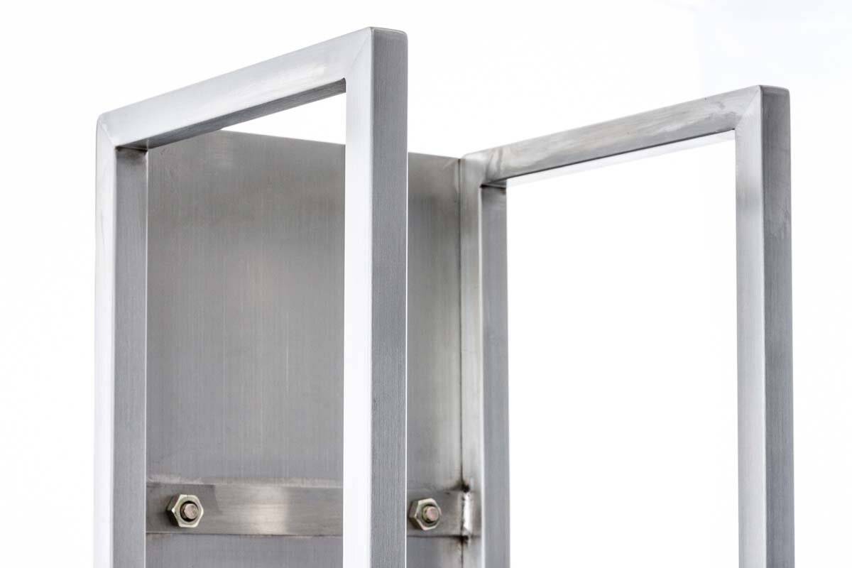 Kaminholzständer Spark 80 edelstahl-2