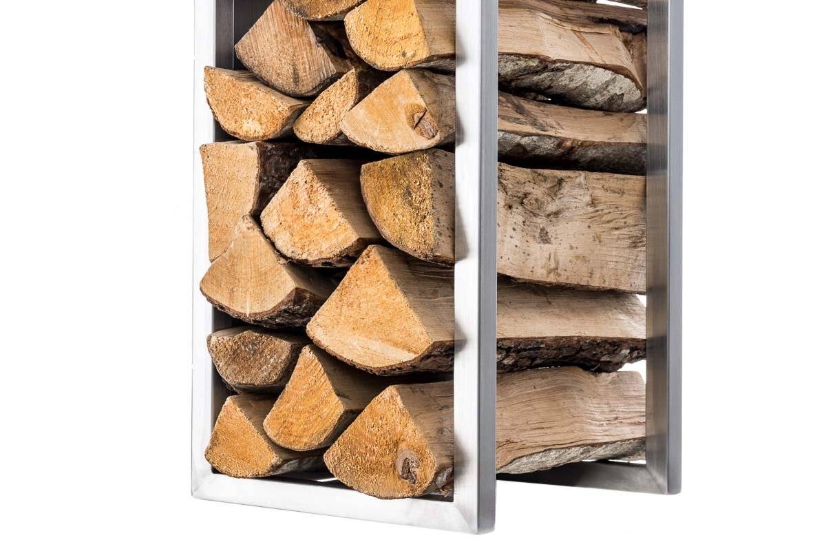 Kaminholzständer Spark 80 edelstahl-4