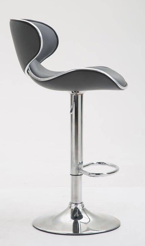2er Set Barhocker Las Vegas V2 Kunstleder chrom grau-2