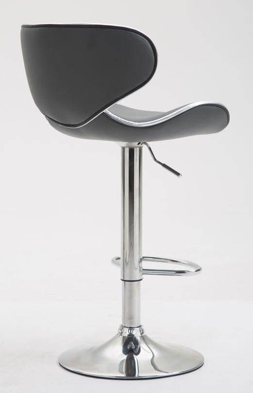 2er Set Barhocker Las Vegas V2 Kunstleder chrom grau-3