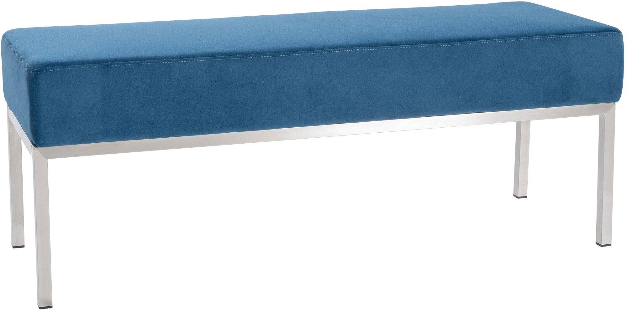3er Sitzbank Lamega Samt blau-0