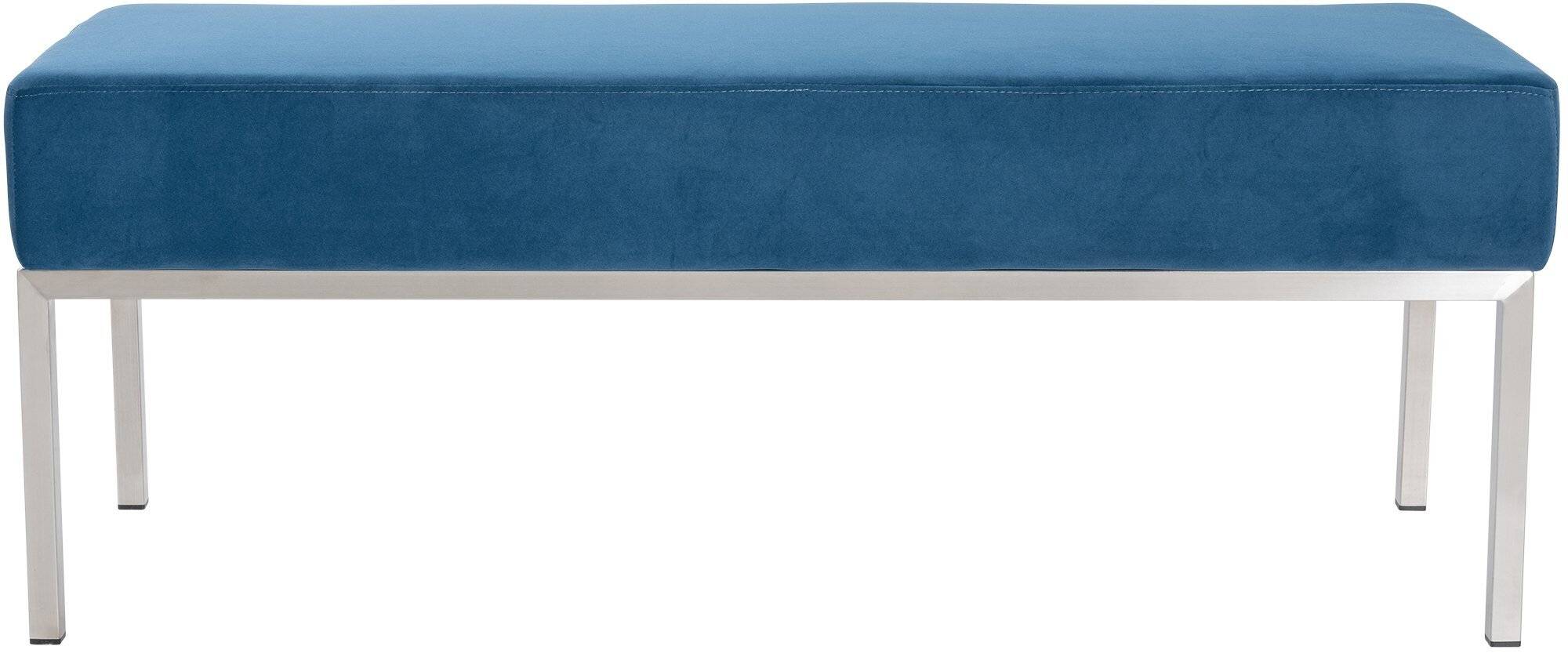 3er Sitzbank Lamega Samt blau-3