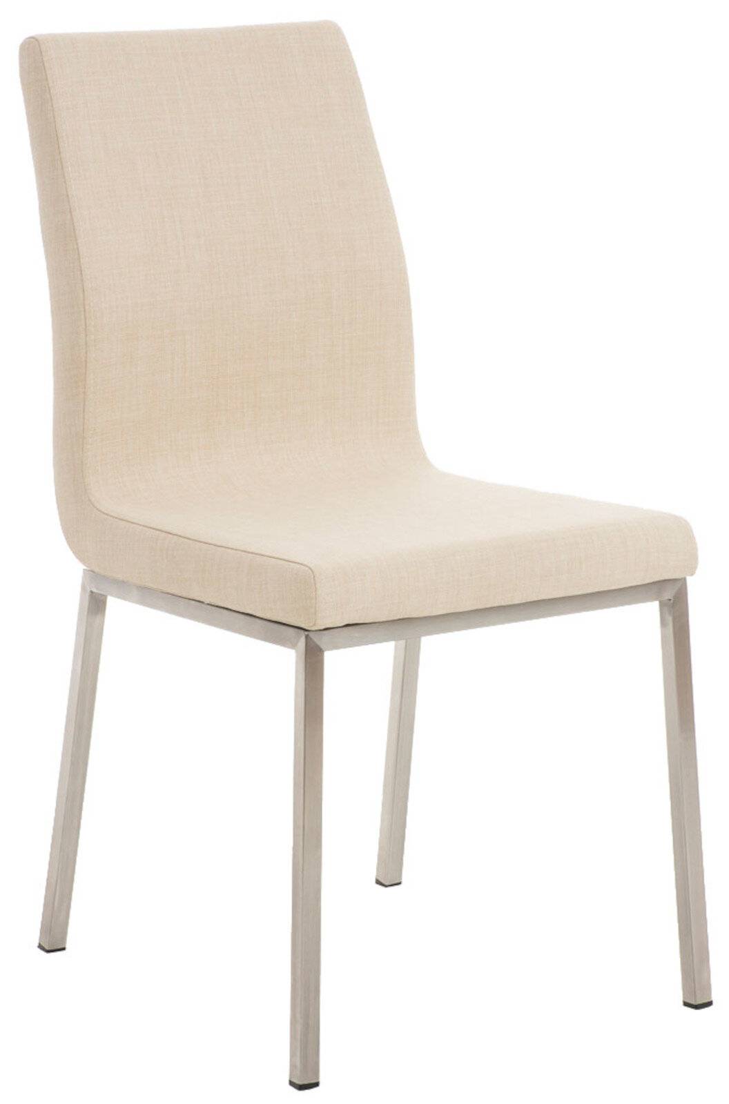 2er Set Esszimmerstühle Colmar Stoff creme-1
