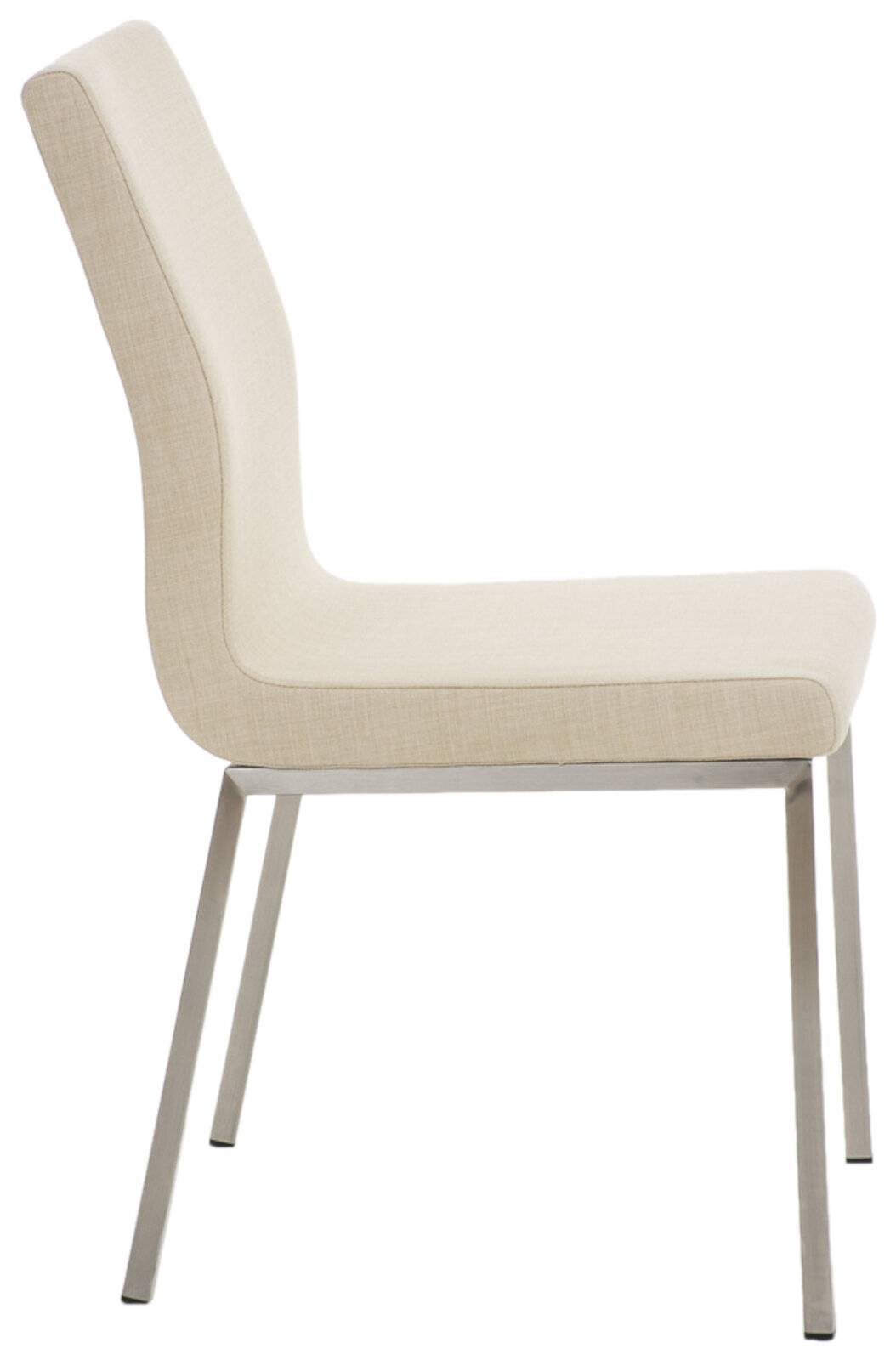 2er Set Esszimmerstühle Colmar Stoff creme-3