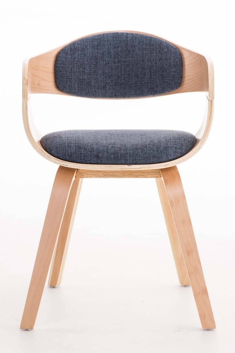 Besucherstuhl Kingston Stoff natura/blau-1