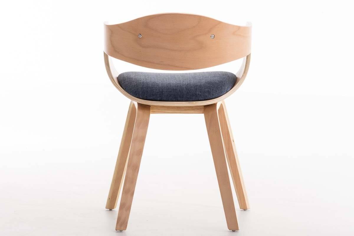 Besucherstuhl Kingston Stoff natura/blau-3