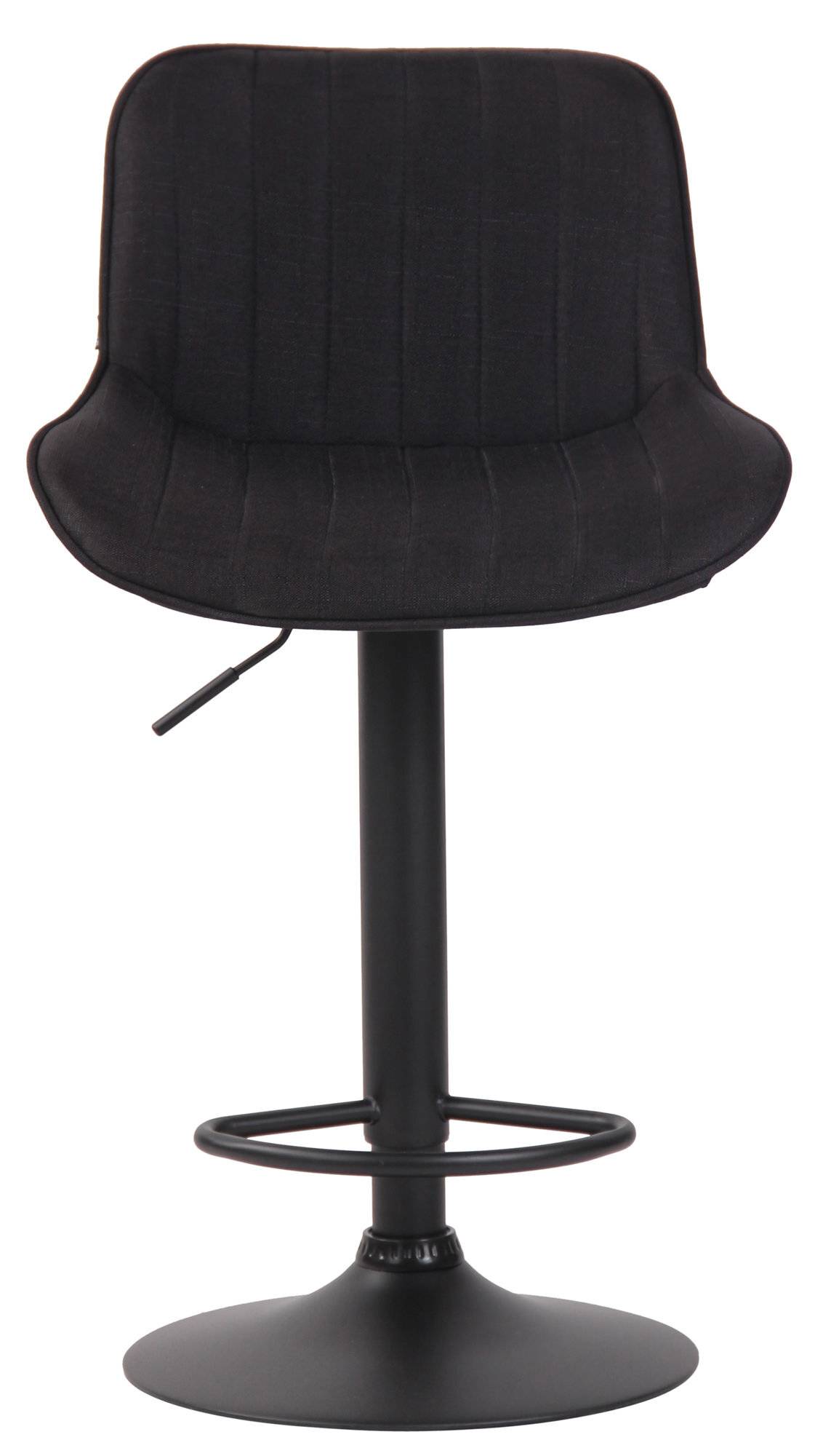 Barhocker Lentini Stoff schwarz schwarz-1