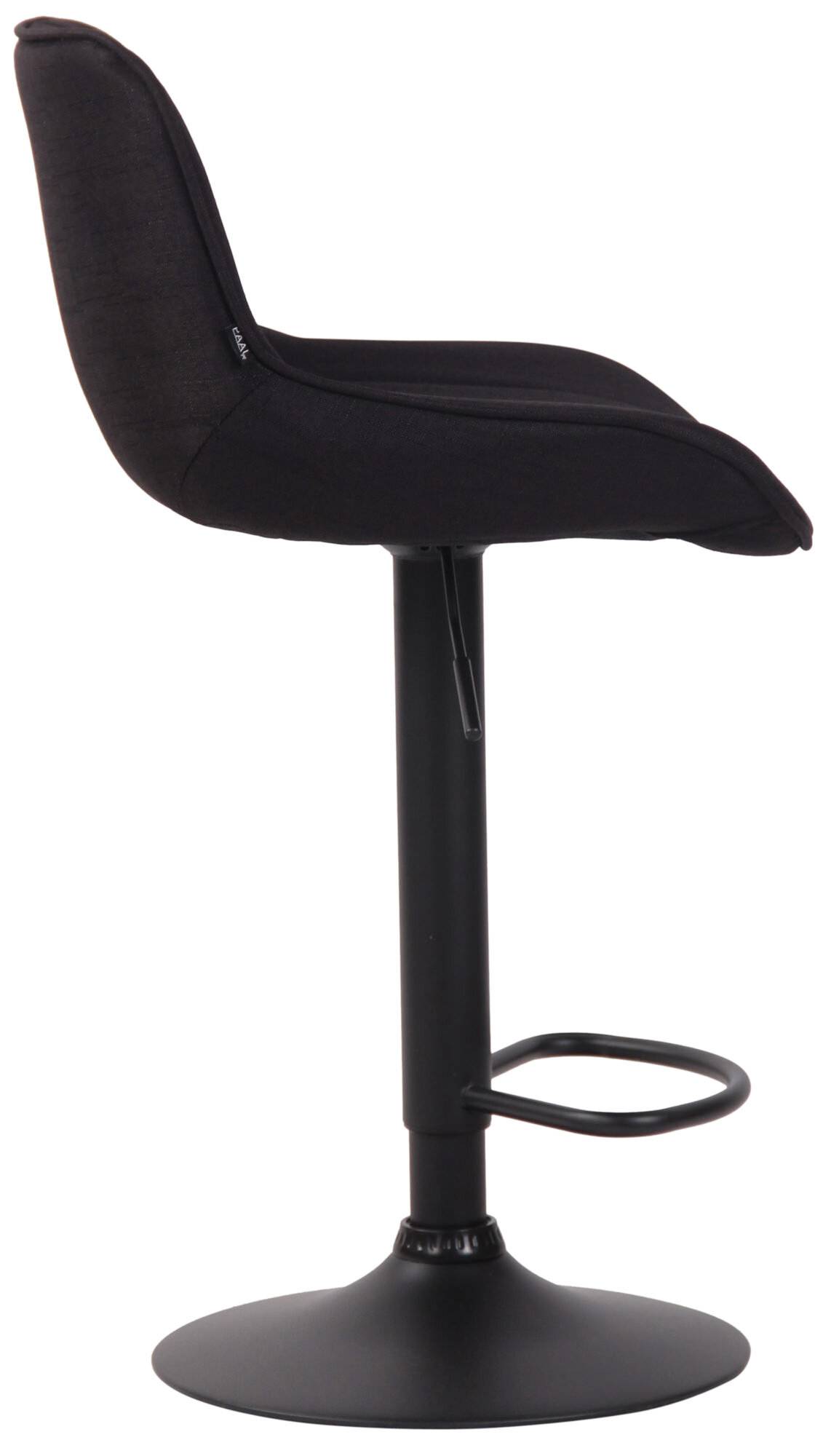 Barhocker Lentini Stoff schwarz schwarz-2