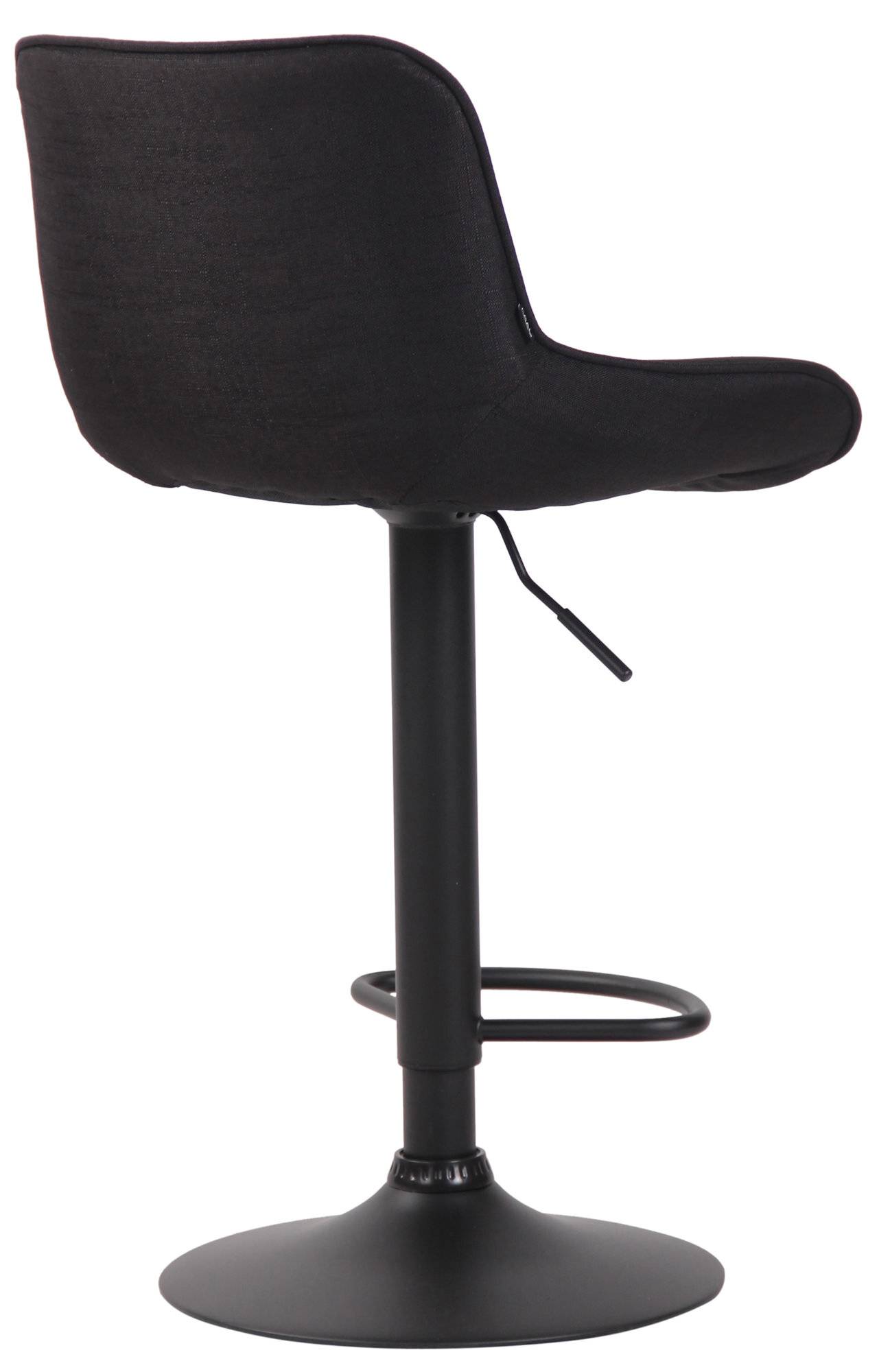 Barhocker Lentini Stoff schwarz schwarz-3