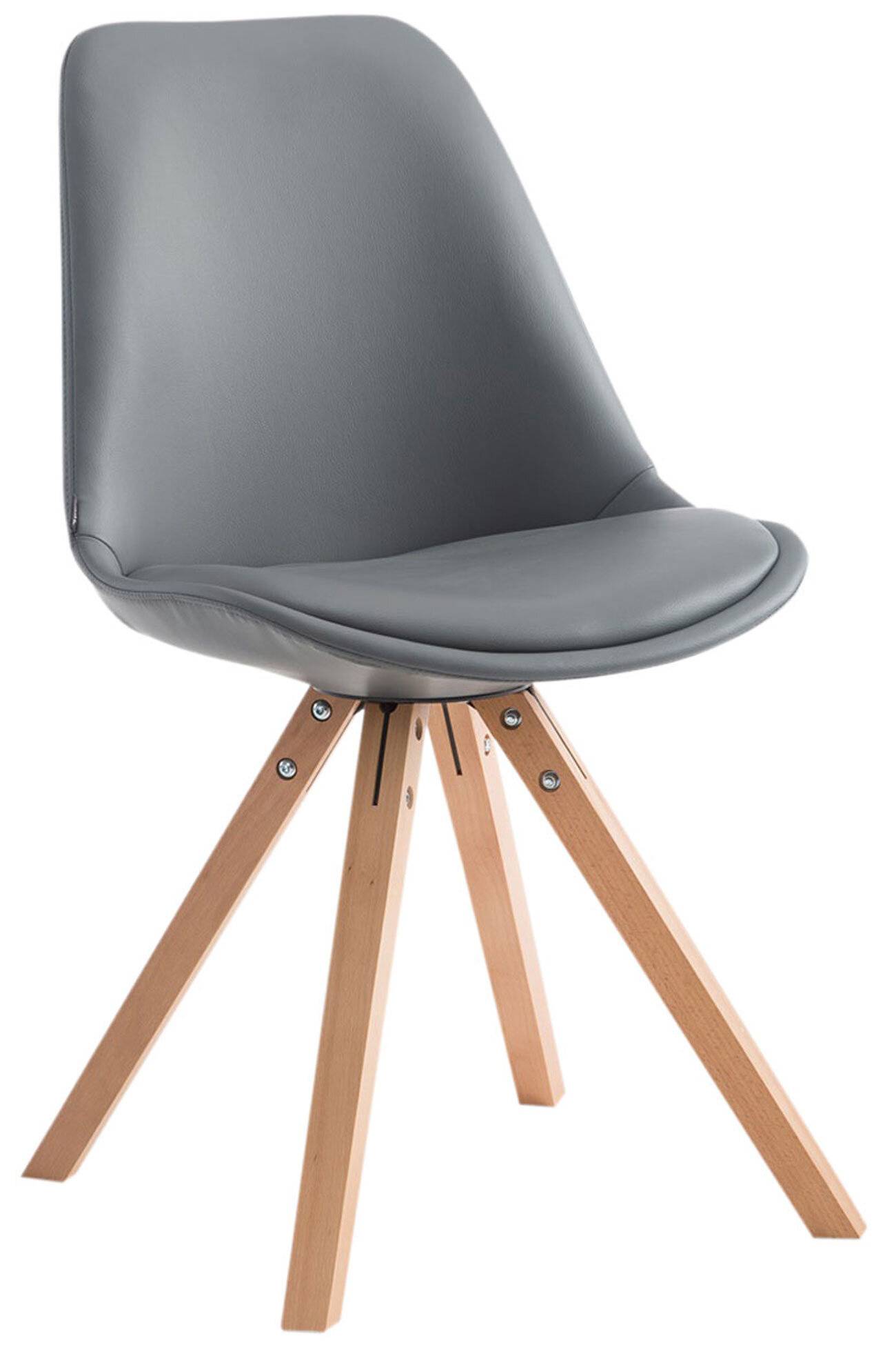 Besucherstuhl Laval Natura Square grau-2