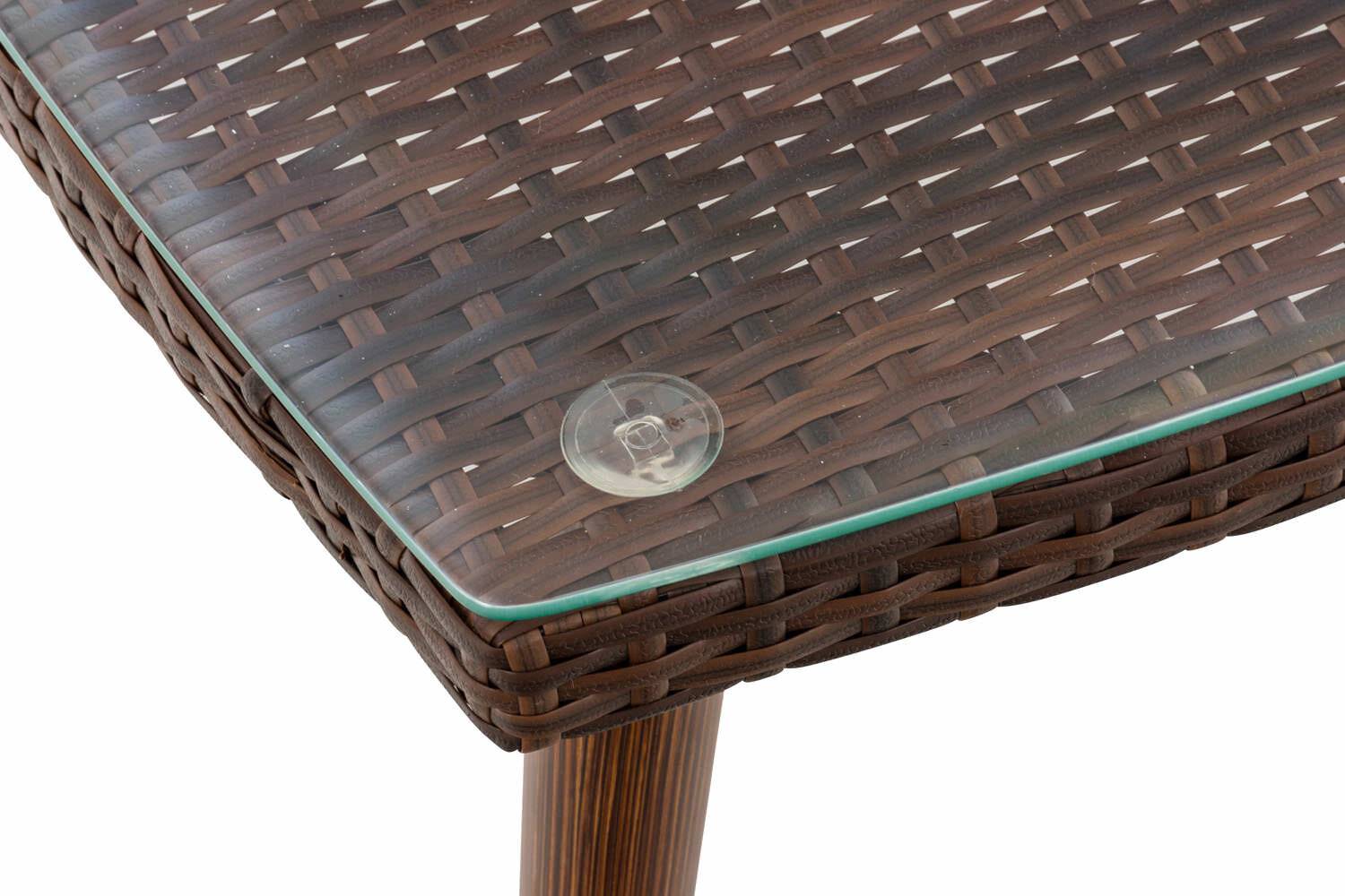 Tisch Ameland Flachrattan 30 cm braun-meliert-3