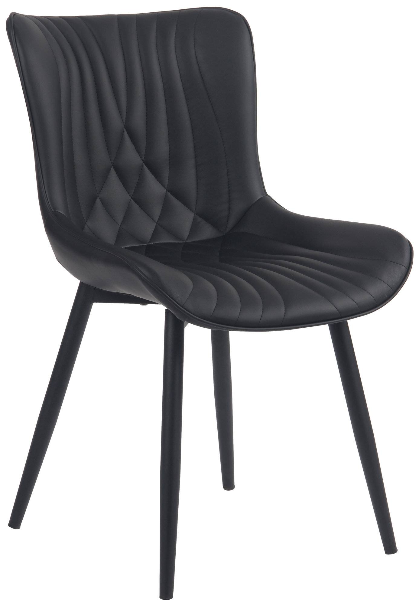 Stuhl Brady Kunstleder schwarz-0