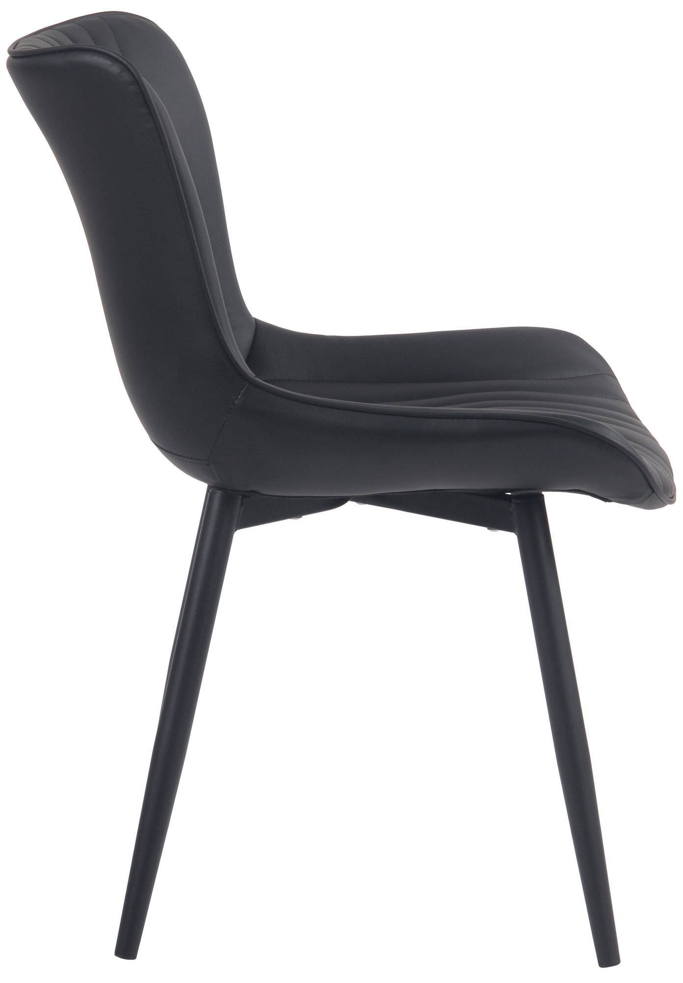 Stuhl Brady Kunstleder schwarz-2